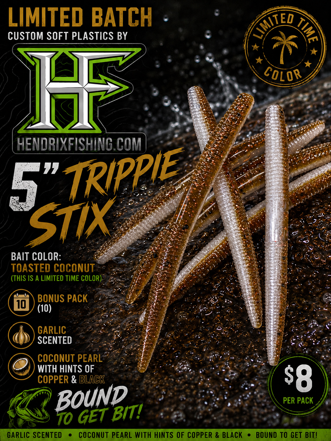 Limited Edition - 5” Trippie Stick Toasted Coconut