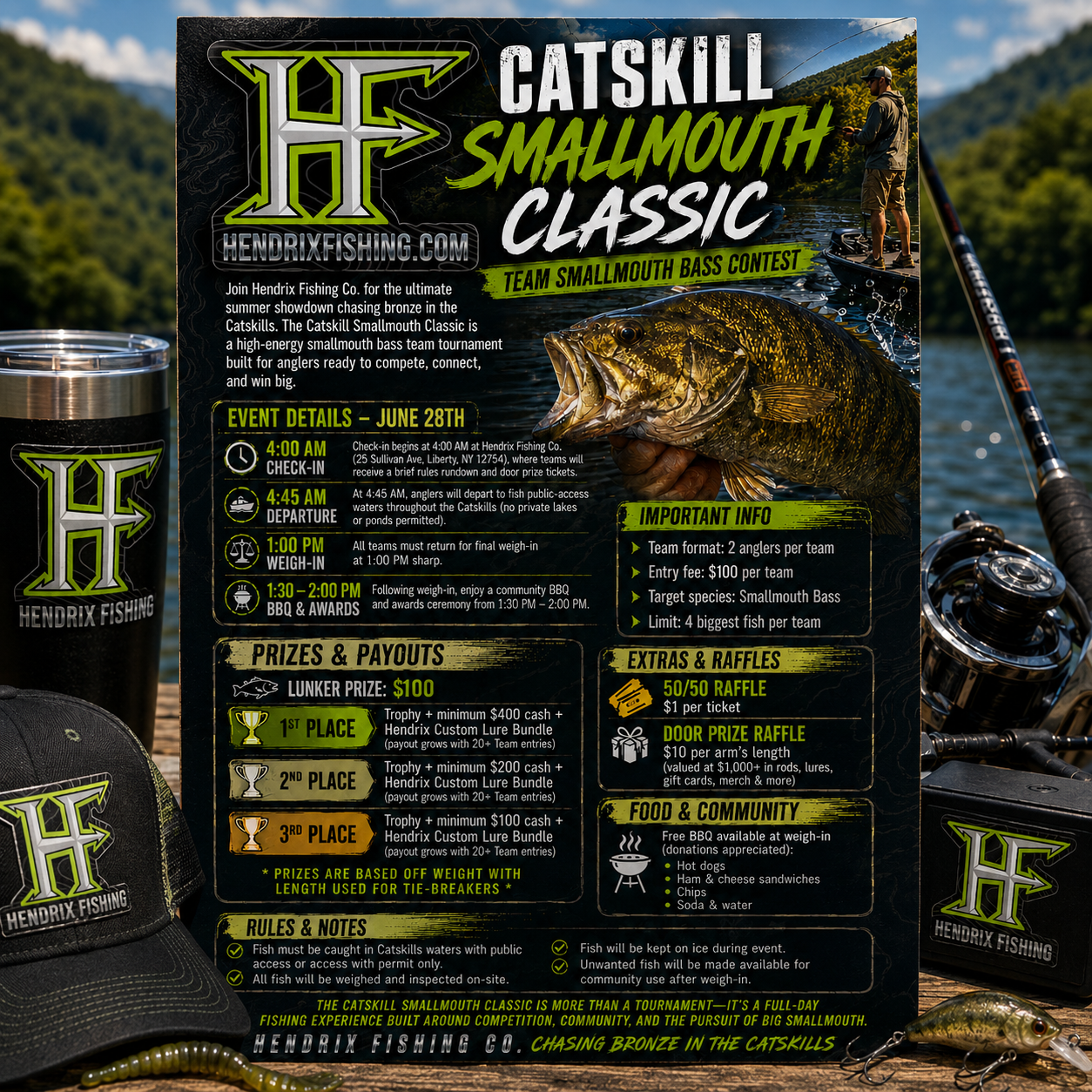 Catskill Smallmouth Classic – TEAM PASS