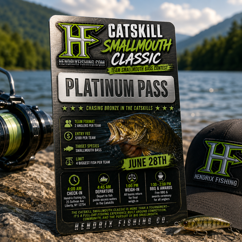 Catskill Smallmouth Classic – PLATINUM TEAM PASS