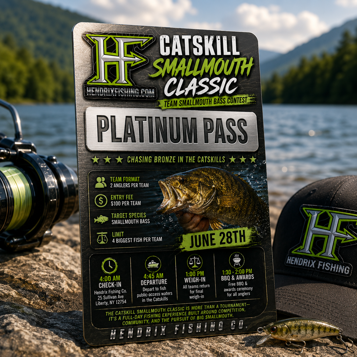 Catskill Smallmouth Classic – PLATINUM TEAM PASS