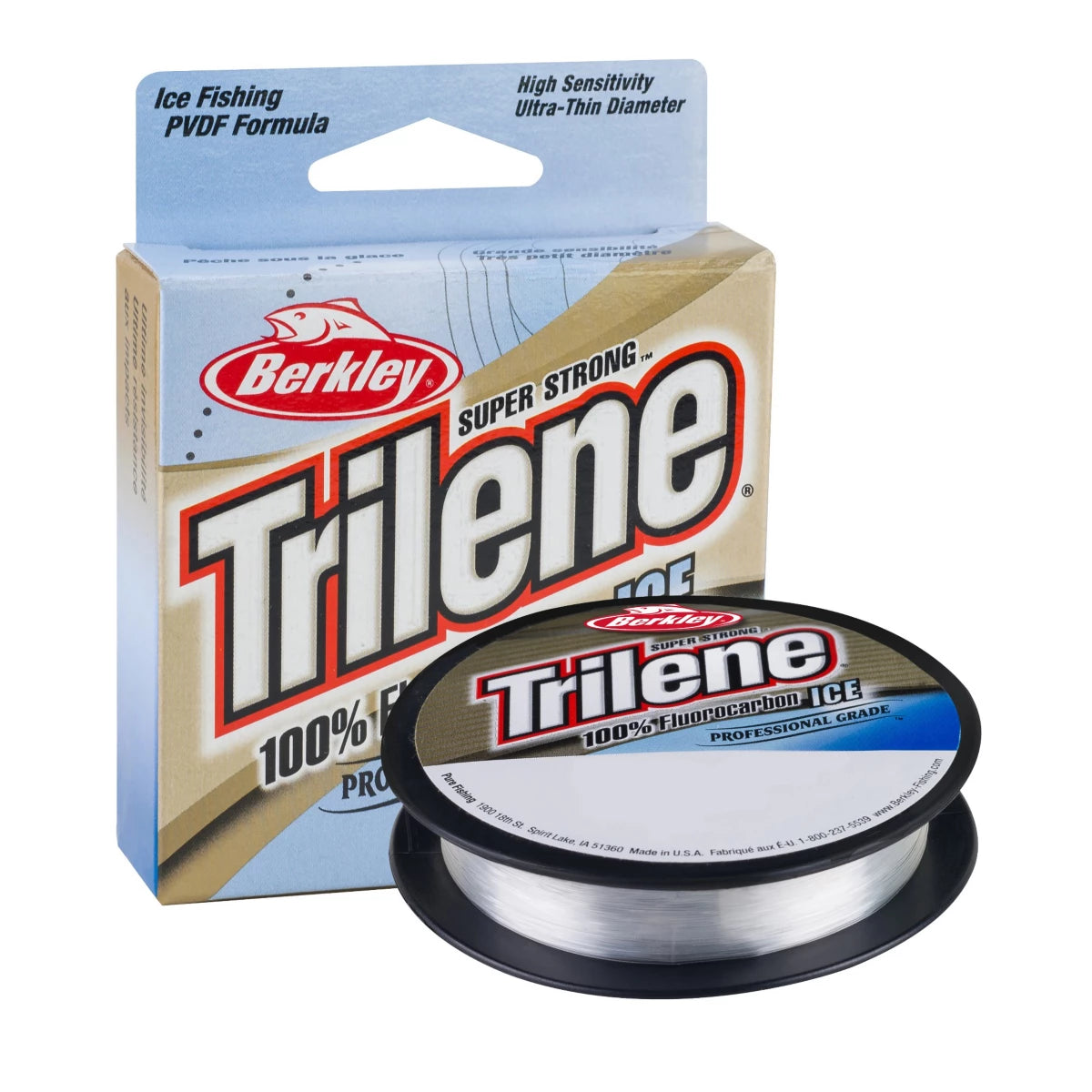 Trilene 100% Fluorocarbon Ice 75 Yds Pony Spool Fishing Line